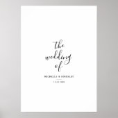 Simple Wedding Signature Guest Signing Poster (Voorkant)