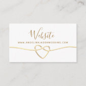 Simple Wedding-website Informatiekaartje (Voorkant)