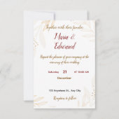 Simple Weeding Invitation Bedankkaart (Voorkant)