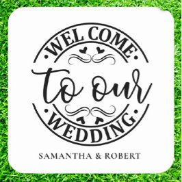 SIMPLE WELCOME WEDDING  KARTONNEN ONDERZETTERS