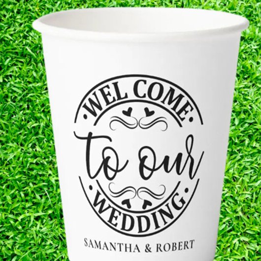 SIMPLE WELCOME WEDDING  PAPIEREN BEKERS