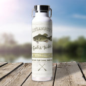 Simple Whimsical Fun Vist Fisherman Bait Waterfles