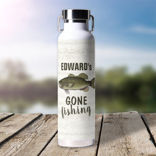 Simple Whimsical Fun Vist Fisherman Bait Waterfles