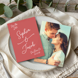 Simple Whimsical Hand Drawn Save the Date Photo
