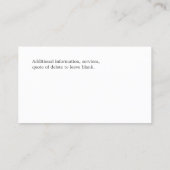 Simple White Accountant-Visitekaartje Visitekaartje (Achterkant)