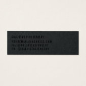 Simple White Black Earring Display Kaart (Achterkant)