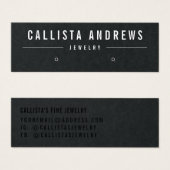 Simple White Black Earring Display Kaart (Voorkant /achterkant)