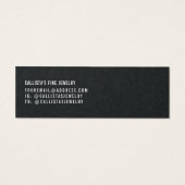 Simple White Black Multiple Earring Display Kaart (Achterkant)
