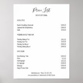 Simple White Black Preishear Poster (Voorkant)