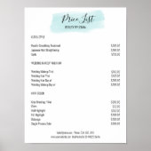 Simple White Blue Preishear Poster (Voorkant)