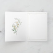 Simple White Calla Lily Eucalyptus Sympathy Bedankkaart (Binnen)