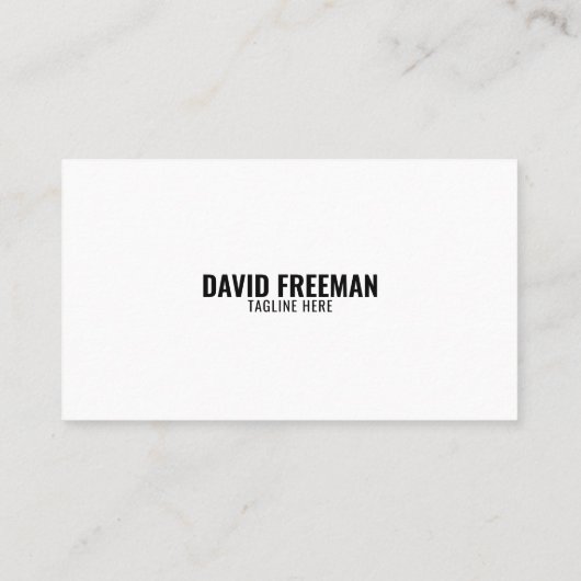 Simple White Construction Machine Bulldozer Visitekaartje (Achterkant)