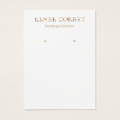 Simple White Earring Display Kaart (Voorkant)