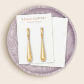 Simple White Earring Display Kaart