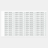 Simple White Emerald Green Glitter Lip Gloss Labels (Vel)