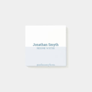 Simple White en Blue Company Post-Kaarten Post-it® Notes