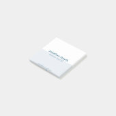 Simple White en Blue Company Post-Kaarten Post-it® Notes (Schuin)