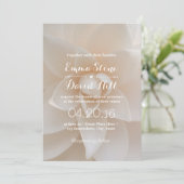 Simple White Floral Garden Wedding Party Kaart (Staand voorkant)