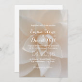 Simple White Floral Garden Wedding Party Kaart (Voorkant / Achterkant)