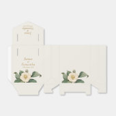 Simple White Floral Illustration | Weddenschap Bedankdoosjes (Uitgevouwen)