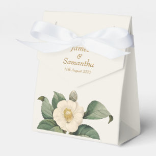 Simple White Floral Illustration   Weddenschap Bedankdoosjes