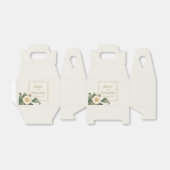 Simple White Floral Illustration | Weddenschap Bedankdoosjes (Uitgevouwen)