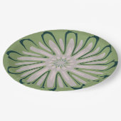 Simple White Flower Napkins Papieren Bordje (Gekanteld)