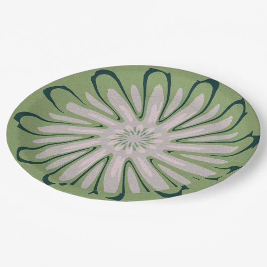 Simple White Flower Napkins Papieren Bordje (Gekanteld)