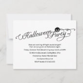 Simple White Halloween Party Costuum Kaart (Voorkant)