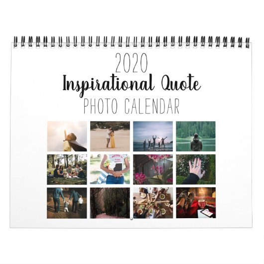 Simple White Inspirerend Quote 2021-foto Kalender (Hoes)
