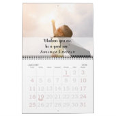 Simple White Inspirerend Quote 2021-foto Kalender (Jan 2026)