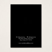 Simple White Ketting Bracelet Display Card Visitekaartje (Achterkant)