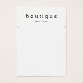 Simple White Ketting Bracelet Display Card Visitekaartje (Voorkant)