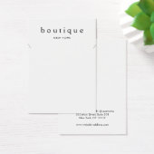 Simple White Ketting Bracelet Display Card Visitekaartje (Bureau)