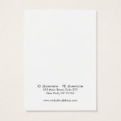 Simple White Ketting Bracelet Display Card Visitekaartje (Achterkant)
