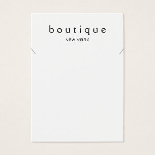 Simple White Ketting Bracelet Display Card Visitekaartje