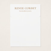 Simple White Ketting Display Kaart (Voorkant)