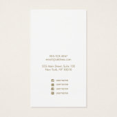 Simple White Leather Earring Display Kaart (Achterkant)