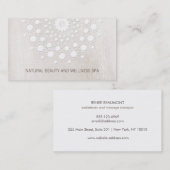 Simple White Mandala Beauty and Day Spa Visitekaartje (Voorkant / Achterkant)
