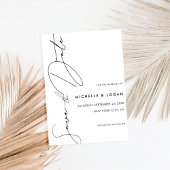 Simple White Modern Script Wedding Save The Date