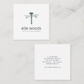 Simple White Professional Natuur fotograaf Vierkante Visitekaartje (Voorkant / Achterkant)