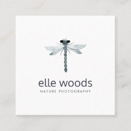 Simple White Professional Natuur fotograaf Vierkante Visitekaartje