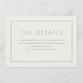 Simple White Text Box Informatiekaartje (Voorkant)