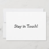 Simple White "We hebben verhuisd" Kaart met Little (Achterkant)