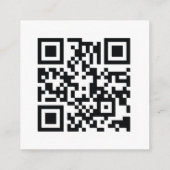 Simple White Wedding QR Rsvp Enclosure Kaart (Achterkant)