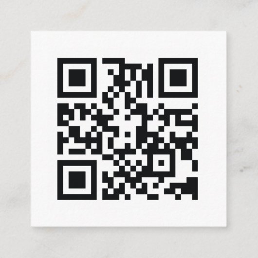 Simple White Wedding QR Rsvp Enclosure Kaart (Achterkant)