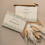 Simple Wildflower Fern Bridesmaid proposal Kaart<br><div class="desc">Dit Simple Wildflower Fern Bridesmaid-voorstel voor Kaart is een elegante constructie van klassieke gouden geometrische lijsten die zijn gehuld met delicate boho florale groenery bouquets en stengels. Met een palet van tijdloze ivoorbeige achtergronden met eenvoudige klassieke zwarte typografie en witte kleurrijke bloemen, die een prachtig en gepolijst romantisch gevoel creëren....</div>