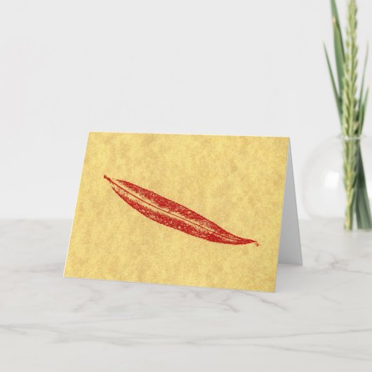 "Simple Willow"-Wenskaart voor landwegen Kaart (Voorkant)