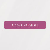 Simple Winter Bright Colors Kinder waterdichte naa Labels (Design 1)