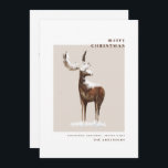 Simple Winter Waterverf Woodland Deer Kerstmis<br><div class="desc">Winter Woodland Deer Christmas Kaart. Simpel. Digitale downloadopties.</div>